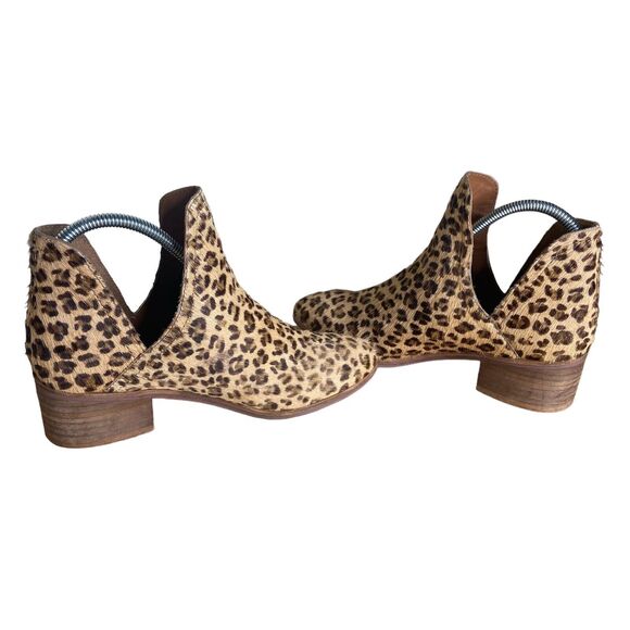 COCONUTS by Matisse Booties Size 7 Rapid Cow Hair Leather Ankle Boots Leopard - Picture 3 of 11